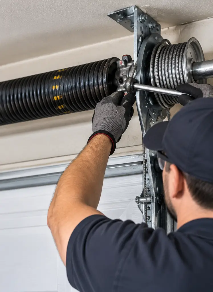Commercial garage door cable system in Rosharon TX