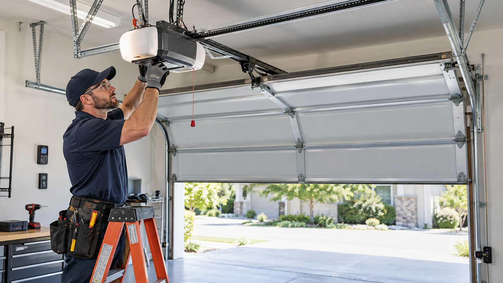 Garage door opener repair and service in Rosharon TX
