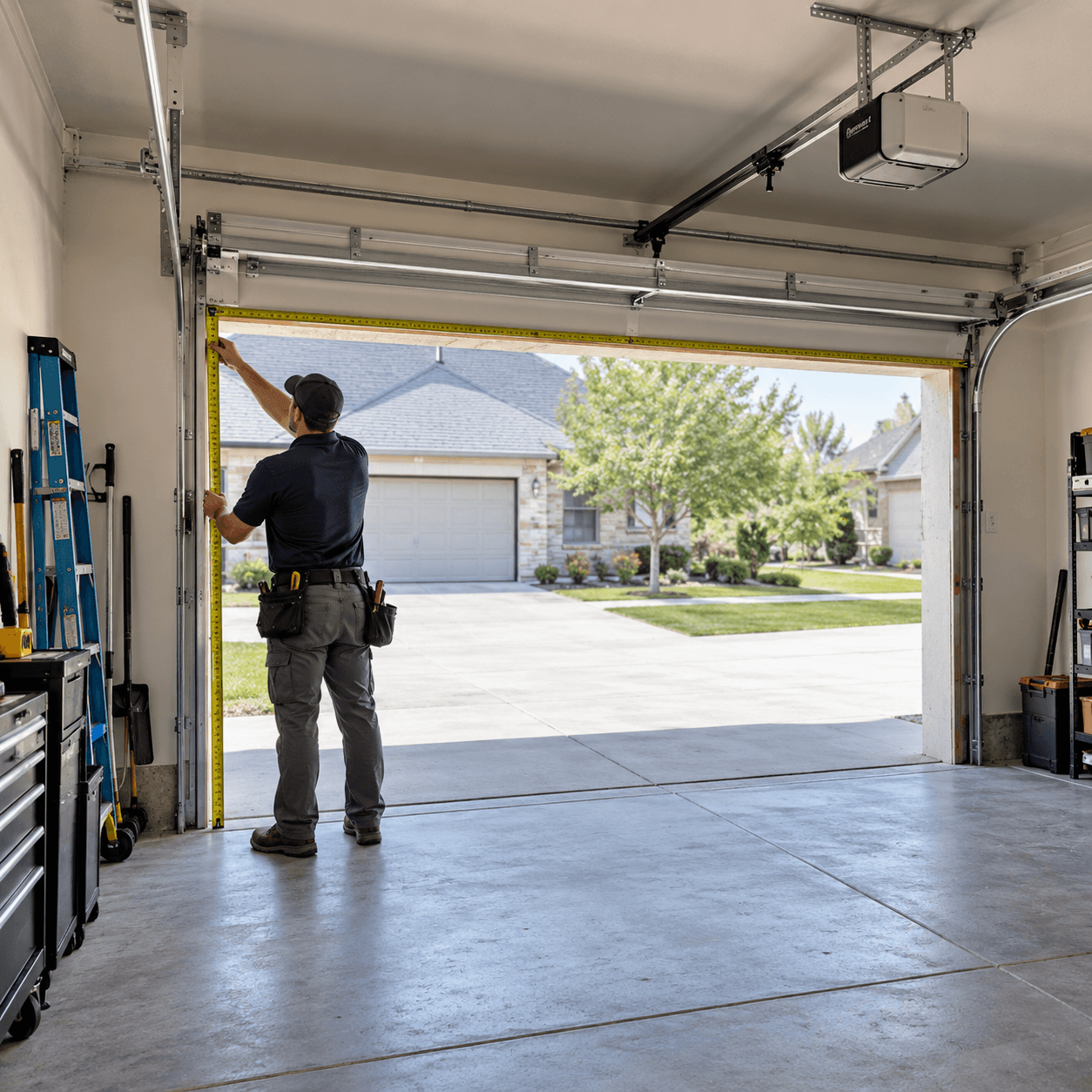 Garage door opening measurements for installation in Rosharon TX