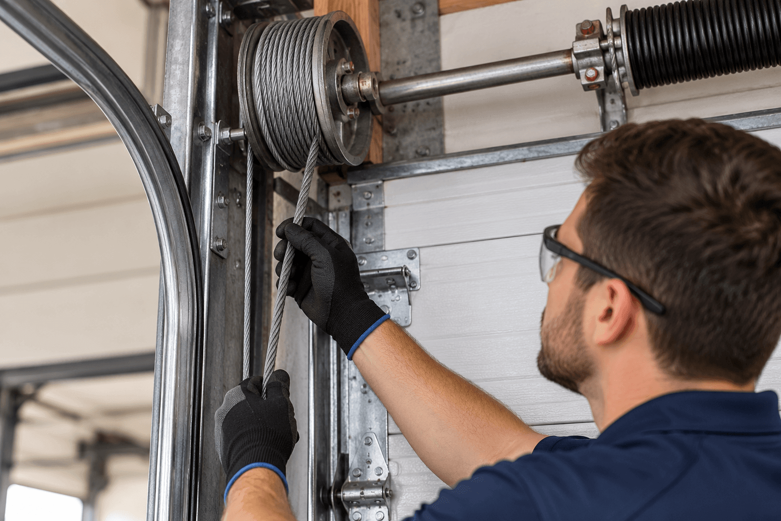 garage door cable inspection  garage door repair in Rosharon TX