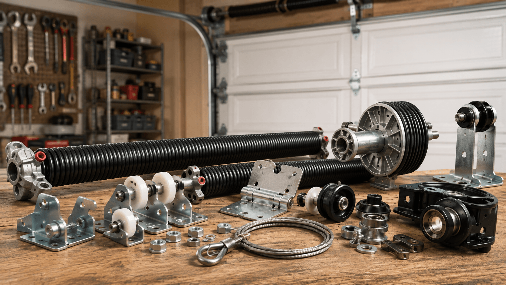 Garage door rollers and roller hardware in Rosharon TX