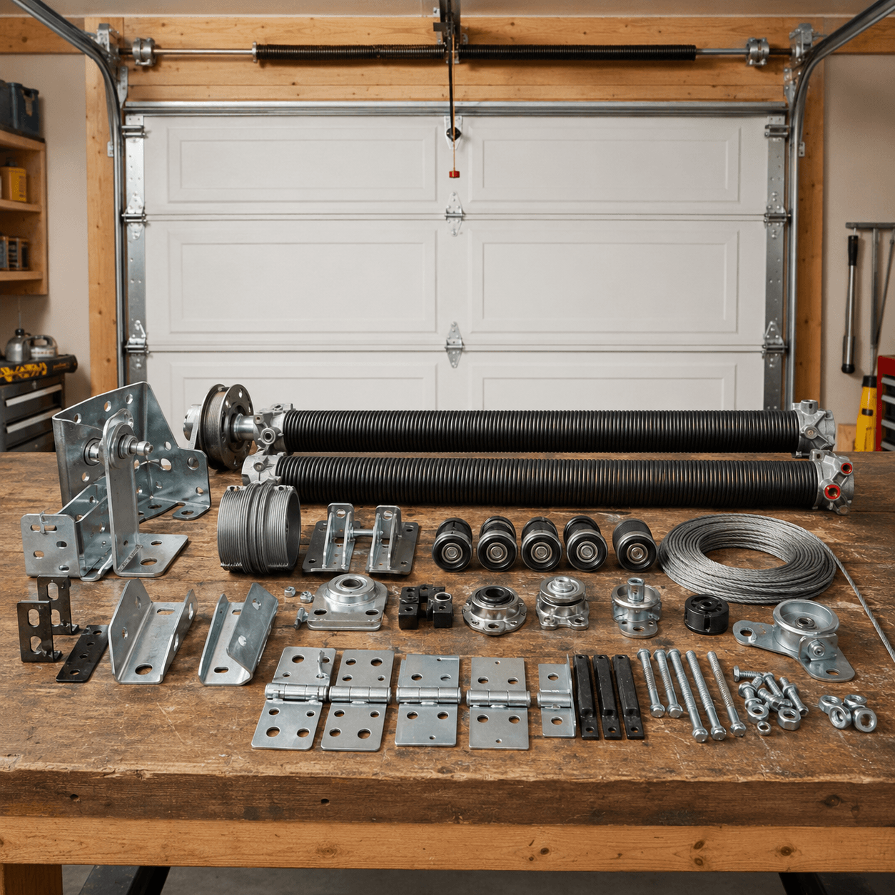 Garage door tracks and track components in Rosharon TX