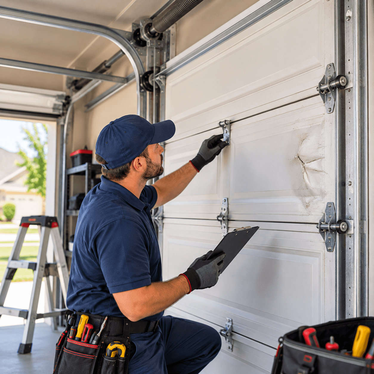Preventive residential garage door inspection and maintenance in Rosharon TX