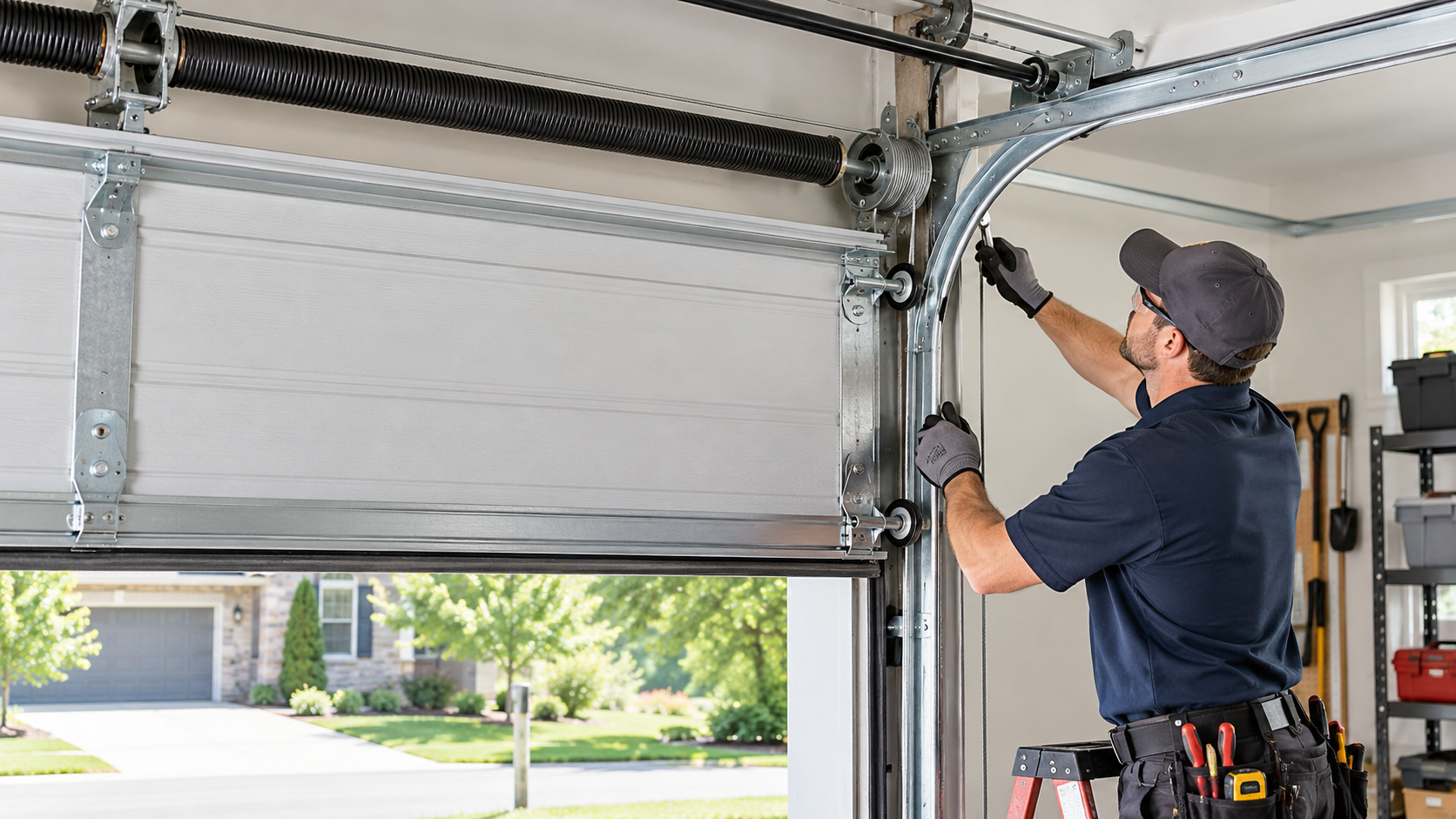 Garage door springs, cables, rollers, and tracks service in Rosharon TX