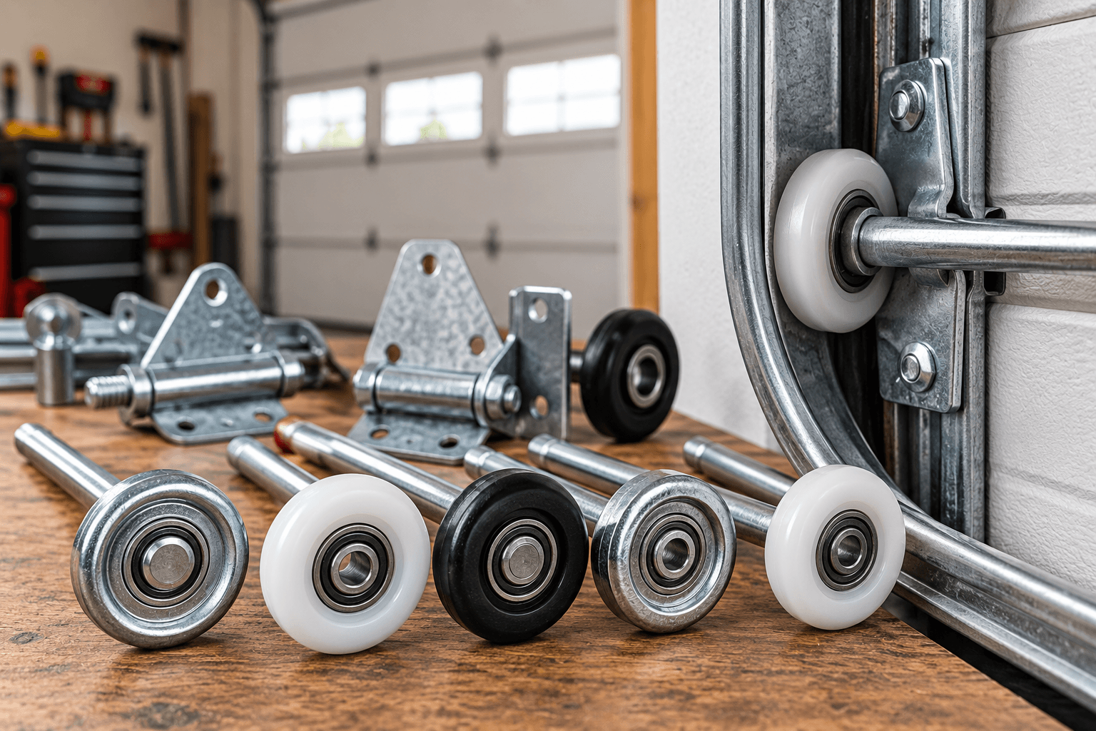 Bent garage door tracks in Rosharon TX